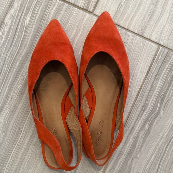 Madewell Women's Red Flats - Picture 1 of 5